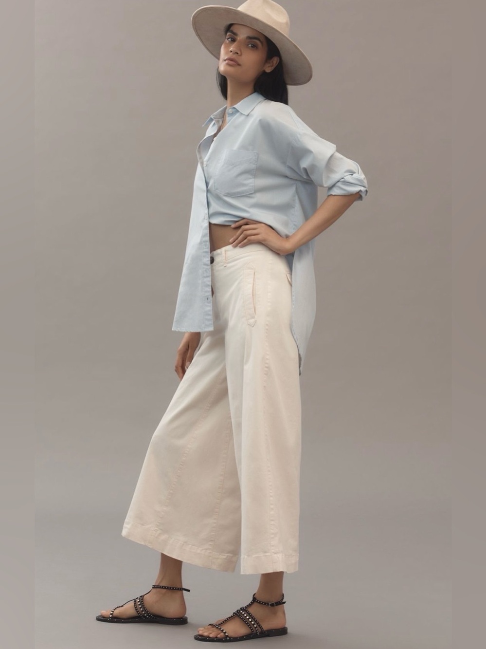 EUC! Maeve Ultra-Wide-Leg A-Line
Chino Pants - Picture 5 of 10